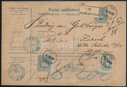 1889 Szállítólevél 20kr + 1Ft Bérmentesítéssel "BUDAPEST / LIPÓTVÁROS" - "ZURICH" Svájcba Küldve - Autres & Non Classés