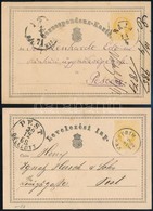 1869 2kr Díjjegyes Levelezőlap Nagyon Jelentős Díjjegy Eltolódással A Díjjegy Felirat Karte "E" Betűjébe "BAJA" - "PE(ST - Autres & Non Classés