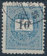 O 1898 Feketeszámú 10kr 11,5-es Fogazással - Autres & Non Classés