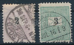 O 1888 2kr és 3kr 11,5 Fogazással - Autres & Non Classés