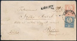 1874 Ajánlott 5kr Díjjegyes Boríték Réznyomat 10kr Díjkiegészítéssel Szegedről Küldve - Sonstige & Ohne Zuordnung