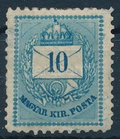 * 1874 10kr 11 1/2-es Fogazással (*18.000) (részleges Gumihiány, Rövid Fogak / Partial Gum, Short Perfs.) - Autres & Non Classés