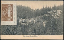 1910 Hohe Rinne Képeslap Turul 5 Fillér + 3 Heller ívsarki Hotelbélyeggel Bérmentesítve (utóbbi Bélyegzés Nélkül), Tirol - Autres & Non Classés