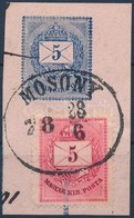 1878 5kr Díjjegyes Utalványdarab 5kr Díjkiegészítéssel "MOSONY" - Autres & Non Classés