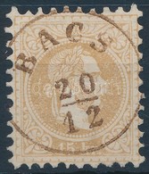 O 1867 15kr "BACS" Barnás Színű Bélyegzés - Autres & Non Classés