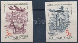 ** 1958 40 éves A Magyar Repülőbélyeg Vágott Sor (5.000) - Other & Unclassified