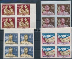 **, * 1959 Szovjet Bélyegkiállítás ívszéli Vágott Négyestömbök, Az Alsó 2-2 Bélyeg Postatiszta (**20.000) - Otros & Sin Clasificación