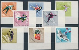 ** 1968 Téli Olimpia III. ívsarki Vágott Sor (3.500) (4Ft Ujjlenyomatok / Finger Prints) - Autres & Non Classés