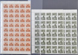 **, O 1943-1966 Több Mint 1000 Db Postatiszta és 200 Db Pecsételt Bélyeg ívekben és ívdarabokban, Dossziéban - Sonstige & Ohne Zuordnung