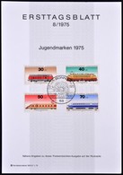 NSZK 25 Klf Elsőnapi Lap 1974-1975 Albumban / Germany Federal Republic Ersttagblatt Collection 1974-1975, 25 Pcs In Albu - Sonstige & Ohne Zuordnung