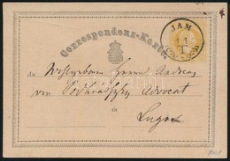 ~1870 Díjjegyes Levelezőlap / PS-card "JAM" - Lugos - Autres & Non Classés
