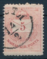 O 1874 5kr I. Típus Jobb Felső Háromszög Vésésjavítással + Jobb Alsó Háromszög Után Metszése (ex Lovász) - Otros & Sin Clasificación