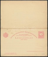 1874 5kr Díjjegyes UPU Válaszos Levelezőlap, Használatlan - Sonstige & Ohne Zuordnung