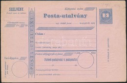 1876 Használatlan 5kr Postautalvány - Other & Unclassified