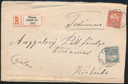 1902 Ajánlott Levél Thassról Kisvárdára 35f Bérmentesítéssel - Other & Unclassified