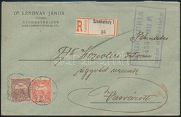 ~1908 Ajánlott Levél Turul 35f + 10f Bérmentesítéssel Szombathelyről Vasvárra - Other & Unclassified