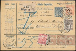 1917 Teljes Csomagszállító 2,43K Bérmentesítéssel Budapestről Técsőre - Other & Unclassified