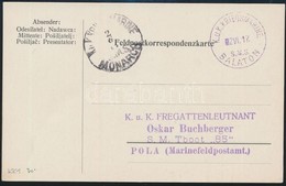 1917 Tábori Levelezőlap "S.M.S. MONARCH" + "S.M.S. BALATON" - Sonstige & Ohne Zuordnung