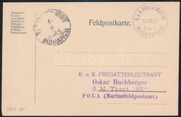 1917 Tábori Levelezőlap "S.M.S. MONARCH" + "S.M.S. WARASDINER" - Sonstige & Ohne Zuordnung