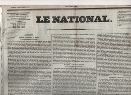 LE NATIONAL 14 02 1831 - GRECE CORINTHE - TABLEAU DE MIRABEAU - WURZBURG BAVIERE - MONARCHIE PARLEMENTAIRE - BLANQUI - 1800 - 1849