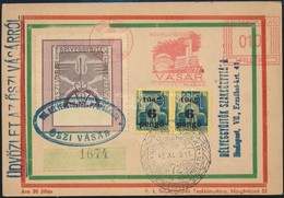 1945 Alkalmi Levelezőlap Bélyeggyűjtési Vásár Levélzáróval - Other & Unclassified