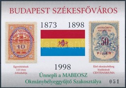 ** 1998 Budapest Székesfőváros Emlékív (pld.: 130) No.: 051 - Otros & Sin Clasificación