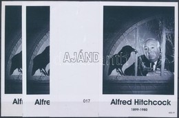 ** 2009/42 Alfred Hitchcock 4 Db-os Emlékív Garnitúra, Azonos Sorszámmal - Autres & Non Classés