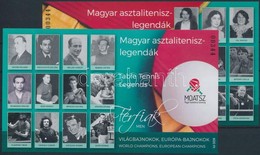 ** 2019 Magyar Asztalitenisz Legendák 2 Db Emlékív Azonos 00344 Sorszámmal - Autres & Non Classés