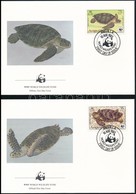 1983 WWF: Teknős Sor Mi 541-544 4 Db FDC-n - Sonstige & Ohne Zuordnung