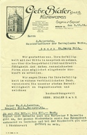 BERLIN 1924 Rechnung " Gebr. Bialer GmbH - Kurzwaren Engros&Export " - Textile & Clothing