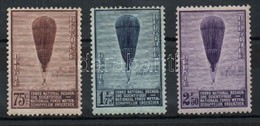 * 1932 Sztratoszférakutatás, Piccard Ballon Mi. 344-346 - Autres & Non Classés