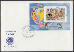 1983 Cserkész Felülnyomott Blokk FDC Mi 187Aa - Other & Unclassified