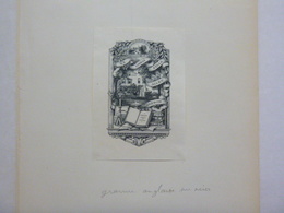 Ex-libris Illustré XIXème - ZELLA ALLEN DIXSON - Bookplates