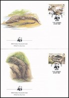 1984 WWF: Nílusi Krokodil Sor 4 FDC-n Mi 517-520 - Autres & Non Classés