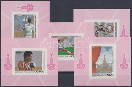 ** 1979 Előolimpia Sor Vágott Blokkformában Mi 707-711 - Autres & Non Classés