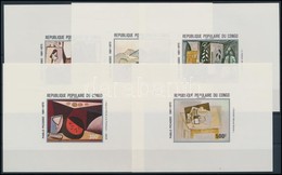 ** 1981 Picasso, Festmények Sor Vágott Blokkformában, Picasso, Paintings Set Imperforated Blockform Mi 827-831 - Other & Unclassified