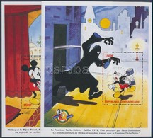 ** 1999 70 éves A Walt Diseny Mickey Egér Figura 2 Db Klf Blokk Mi 613-614 - Otros & Sin Clasificación