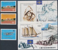 ** 1996 Japán Antarktiszi Expedíció Blokk Sor Mi 569-570 + A Nemzetgyűlés Palotája Sor Mi 1647-1648 - Sonstige & Ohne Zuordnung