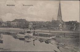 CPA Allemagne Holzminden Weseransicht Bateau à Roue Dos Geprüft Kommandantur Holzminden Prüfungsstelle 1915 - Holzminden