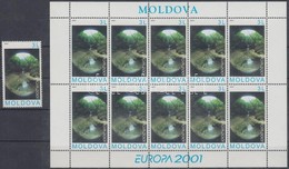 ** 2001 Europa CEPT: Éltető Víz Bélyeg + Kisív Mi 388 - Sonstige & Ohne Zuordnung