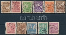 O 1946 Mecklenburg Vastag Sárgás Papír Mi 29-40 Y (Mi EUR 300,-) - Otros & Sin Clasificación