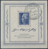 O 1949 Goethe Mi Block 6 (Mi EUR 300,-) - Otros & Sin Clasificación