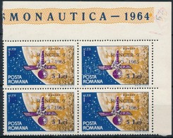 ** 1965 "Ranger 9" Műhold Indítása ívsarki 4-es Tömb Mi 2395 - Autres & Non Classés