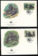 1985 WWF: Gorilla Sor + 4 Db FDC Mi 1292-1295 - Autres & Non Classés