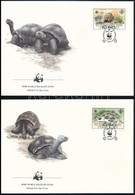 1987 WWF: Teknősök Sor 4 Db FDC-n Mi 137-140 - Sonstige & Ohne Zuordnung