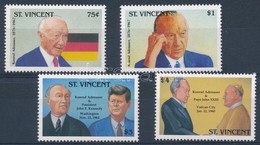 ** 1992 Konrad Adenauer Halálának 25. évfordulója Sor Mi 2293-2296 - Otros & Sin Clasificación