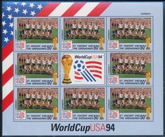 ** 1994 Labdarúgó-világkupa 1994, USA Hiányos Kisív Sor, Duplákkal, Football World Cup 1994, USA Not Complete Mini Sheet - Other & Unclassified