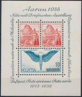 ** 1938 Bélyegkiállítás Blokk, Stamp Exhibition Block Mi 4 - Otros & Sin Clasificación