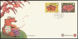 1997 Kínai újév Sor FDC-n Mi 822-823 - Sonstige & Ohne Zuordnung