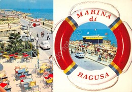 Cartolina Ragusa Vedute Bar Spiaggia Salvagente 1973 - Ragusa